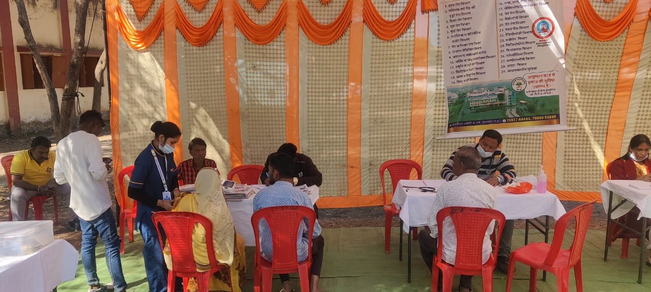 बैतूल दामजीपुरा में ऑल इज़ वेल हॉस्पिटल का निशुल्क स्वास्थ्य शिविर